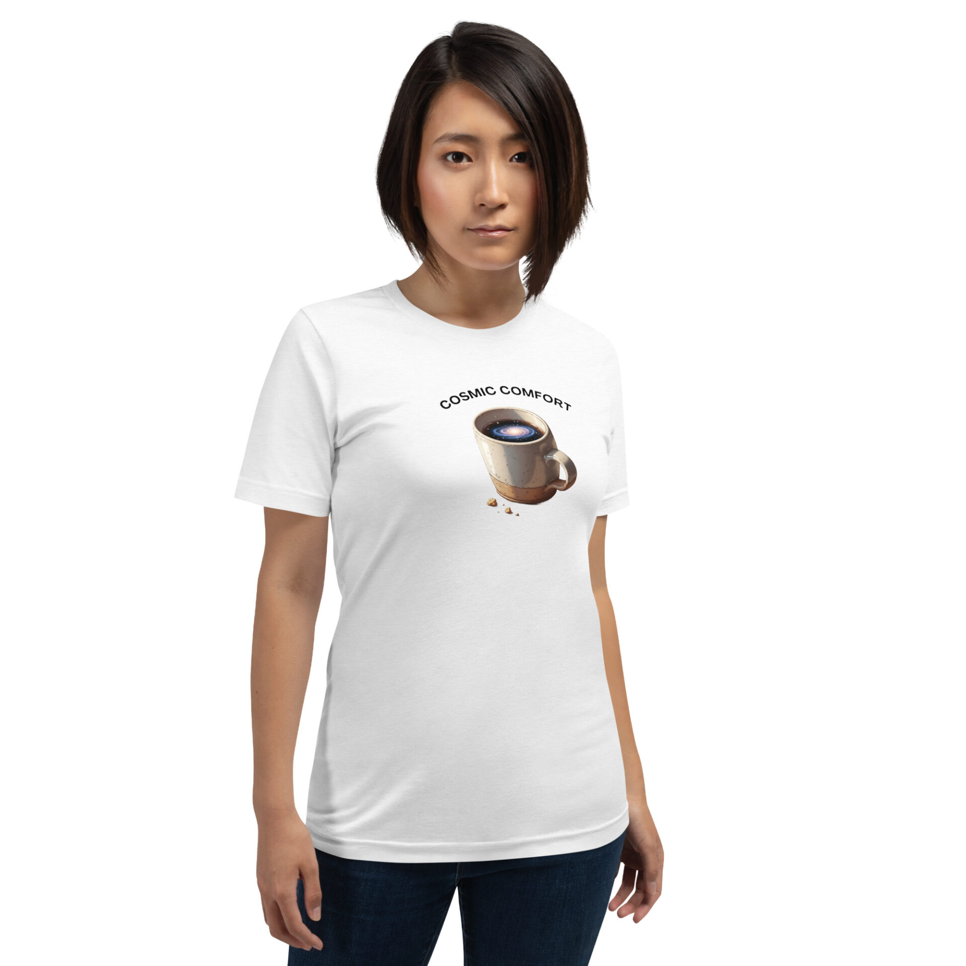 Cosmic Comfort T-Shirt | Galaxy Mug Design 3 Cosmic Comfort T-Shirt | Galaxy Mug Design - Image 3