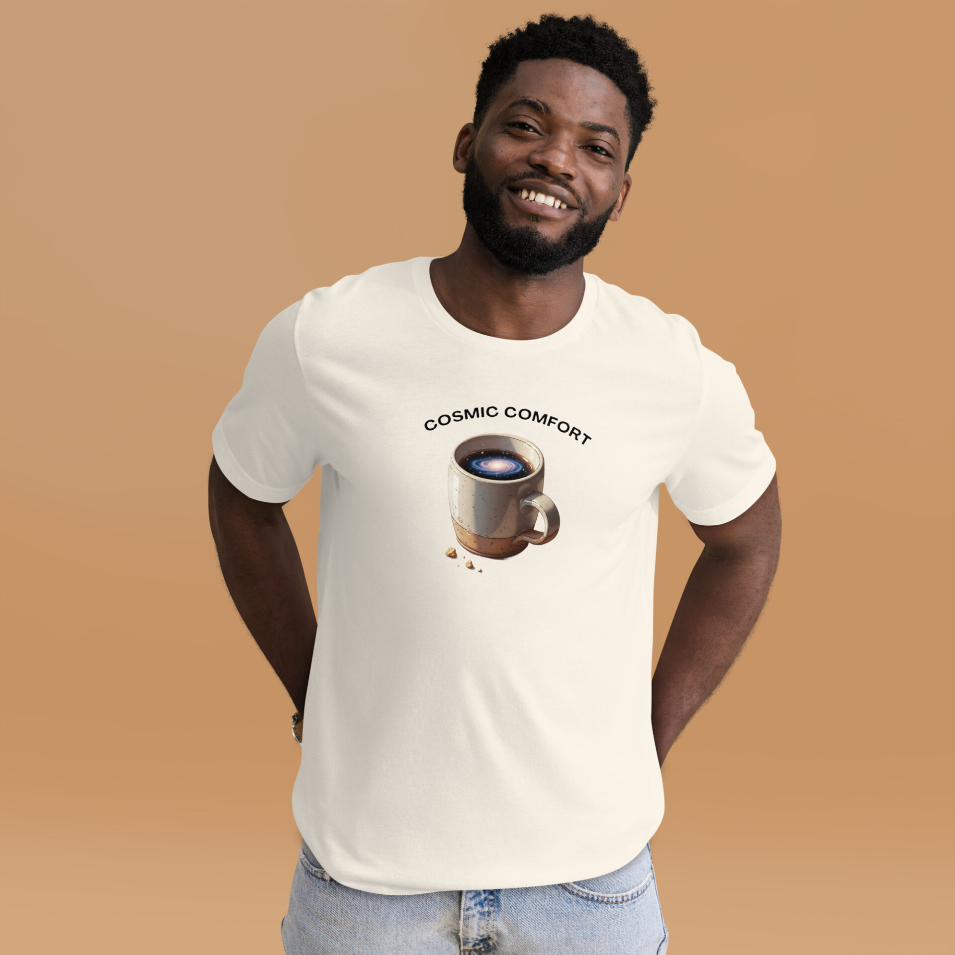 Cosmic Comfort T-Shirt | Galaxy Mug Design 5 Cosmic Comfort T-Shirt | Galaxy Mug Design - Image 5